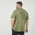 North Latitude 61320 T-Skjorte med Ryggtrykk Olivengrønn - T-skjorter - Store T-skjorter - 2XL-14XL