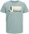 Jack & Jones Logan T-Shirt Grey - T-skjorter - Store T-skjorter - 2XL-14XL