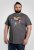 D555 Coalville T-Shirt Skulls with Colored Drips Navy Twist - T-skjorter - Store T-skjorter - 2XL-14XL