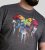 D555 Coalville T-Shirt Skulls with Colored Drips Navy Twist - T-skjorter - Store T-skjorter - 2XL-14XL