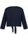 Ulla Popken Versatile Surplice Wrap Tie Hem Bolero Top Navy - T-skjorter - 