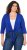 Ulla Popken Versatile Surplice Wrap Tie Hem Bolero Top Cobalt Blue - T-skjorter - 