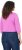 Ulla Popken Versatile Surplice Wrap Tie Hem Bolero Top Cool Pink - T-skjorter - 