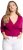 Ulla Popken Versatile Surplice Wrap Tie Hem Bolero Top Magnolia Red - T-skjorter - 
