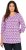 Ulla Popken Geometric Pattern 3/4 Sleeve Tee Amethyst - Trykket T-skjorter for dame - 