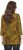 Ulla Popken Animal Print 3/4 Sleeve V-Neck Tee Neon Orange - T-skjorter - 