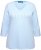 Ulla Popken Country Lettered 3/4 Sleeve Tee Soft Light Blue - Trykket T-skjorter for dame - 