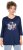 Ulla Popken Casual Mood Floral V-Neck Tee Navy - T-skjorter - 