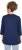 Ulla Popken Casual Mood Floral V-Neck Tee Navy - T-skjorter - 