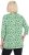 Ulla Popken Graphic Flower A-Line 3/4 Sleeve Tee Apple Green - T-skjorter - 