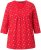 Ulla Popken Minimal Floral Print 3/4 Sleeve Tee Neon Red - Trykket T-skjorter for dame - 