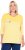 Ulla Popken Paper Boat Print 3/4 Sleeve Tee Sun Yellow - Trykket T-skjorter for dame - 