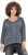 Ulla Popken 87 Applique Oversized Long Sleeve Tee Graphite Grey - T-skjorter - 