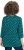 Ulla Popken Flower Print 3/4 Sleeve Tee Teal Green - T-skjorter - 
