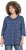 Ulla Popken Graphic Print Pleated 3/4 Sleeve Tee Blue - T-skjorter - 