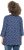 Ulla Popken Graphic Print Pleated 3/4 Sleeve Tee Blue - T-skjorter - 