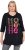 Ulla Popken Ho Ho Ho 3/4 Sleeve Graphic Tunic Tee Black - T-skjorter - 