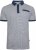 Kam Jeans 5528 AOP Print with Jacquard Collar/Cuffs Polo Navy - Polo- & piqueskjorter - Poloskjorte i store størrelser - 2XL-8XL