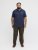 Jack & Jones College Logo Short Sleeve Polo Shirt Blue - Polo- & piqueskjorter - Poloskjorte i store størrelser - 2XL-8XL