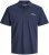 Jack & Jones College Logo Short Sleeve Polo Shirt Blue - Polo- & piqueskjorter - Poloskjorte i store størrelser - 2XL-8XL