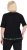 Ulla Popken Classic Fit Half-Sleeve Crew Neck T-shirt With Hem Inscription Black - Trykket T-skjorter for dame - 