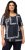 Ulla Popken Paisley A-Line Short Sleeve Tee Navy Blue - Trykket T-skjorter for dame - 