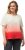 Ulla Popken Dip Dyed Short Sleeve Logo Tee Off-White - Trykket T-skjorter for dame - 