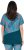Ulla Popken Quick Drying Geometric Print Short Sleeve Tee Dark Petrol - Trykket T-skjorter for dame - 
