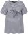 Ulla Popken Palm Tree Embroidered Tee Navy Blue - Trykket T-skjorter for dame - 
