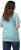 Ulla Popken Palm Tree Embroidered Tee Turquoise Green - Trykket T-skjorter for dame - 