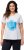 Ulla Popken BISOUS Short Sleeve Graphic Tee Snow White - Trykket T-skjorter for dame - 