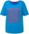 Ulla Popken LOVE Short Sleeve Graphic Tee Sapphire Blue - Trykket T-skjorter for dame - 