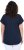 Ulla Popken Metallic Animal Cap Sleeve Graphic Tee Navy - Trykket T-skjorter for dame - 