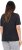 Ulla Popken Easy Short Sleeve Acid Wash Graphic Tee Black - Trykket T-skjorter for dame - 