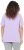 Ulla Popken Metallic Feather Short Sleeve Graphic Tee Lavender - Trykket T-skjorter for dame - 