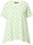 Ulla Popken Palm Tree Print Pointed Hem Tee Lett Lime - Trykket T-skjorter for dame - 