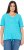 Ulla Popken Ride The Wave Short Sleeve V-Neck Graphic Tee Deep Aqua - Trykket T-skjorter for dame - 