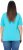 Ulla Popken Ride The Wave Short Sleeve V-Neck Graphic Tee Deep Aqua - Trykket T-skjorter for dame - 