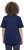 Ulla Popken Marine Print Short Sleeve Tee Ink Blue - Trykket T-skjorter for dame - 