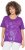 Ulla Popken Marine Print Short Sleeve Tee Purple - Trykket T-skjorter for dame - 