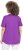 Ulla Popken Marine Print Short Sleeve Tee Purple - Trykket T-skjorter for dame - 