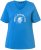 Ulla Popken Shell Picker Club Short Sleeve Graphic Tee Teal Blue - DAMEKLÆR 40-66 - Dameklær i store størrelser