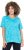 Ulla Popken Abstract Animal Print Short Sleeve Tee Deep Aqua - Trykket T-skjorter for dame - 