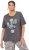 Ulla Popken Cactus Short Sleeve Graphic Tee Graphite Grey - Trykket T-skjorter for dame - 