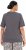 Ulla Popken Cactus Short Sleeve Graphic Tee Graphite Grey - Trykket T-skjorter for dame - 