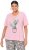 Ulla Popken Cactus Short Sleeve Graphic Tee Pink - Trykket T-skjorter for dame - 