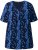 Ulla Popken Letter Print Short Sleeve Tee Navy - Trykket T-skjorter for dame - 