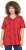 Ulla Popken Letter Print Short Sleeve Tee Red - Trykket T-skjorter for dame - 