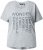 Ulla Popken WONDER Short Sleeve Graphic Tee Light Grey Melange - Trykket T-skjorter for dame - 