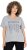 Ulla Popken WONDER Short Sleeve Graphic Tee Light Grey Melange - Trykket T-skjorter for dame - 